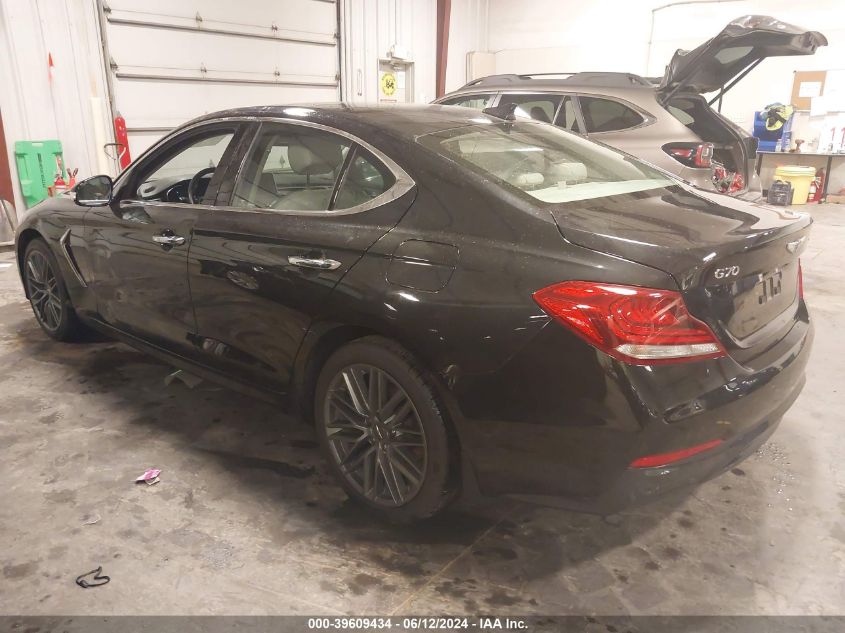 2019 Genesis G70 VIN: KMTG44LA7KU025473 Lot: 39609434