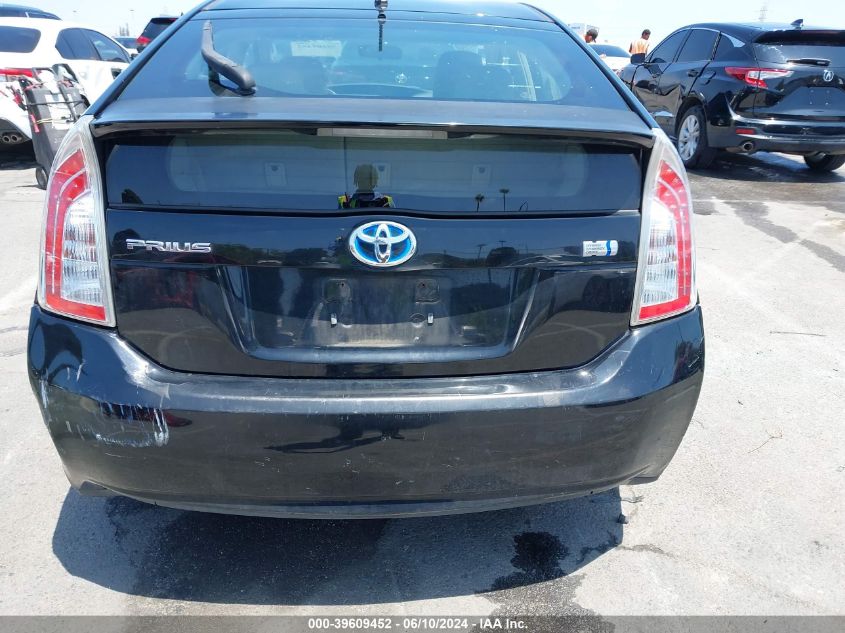 2012 Toyota Prius Two VIN: JTDKN3DUXC5465899 Lot: 39609452