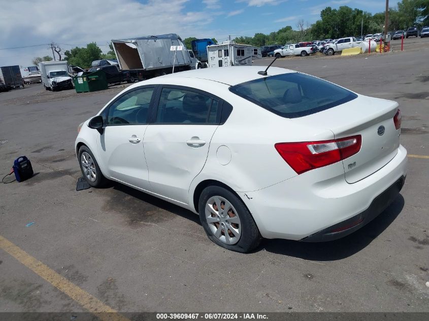 2012 Kia Rio Lx VIN: KNADM4A3XC6086017 Lot: 39609467