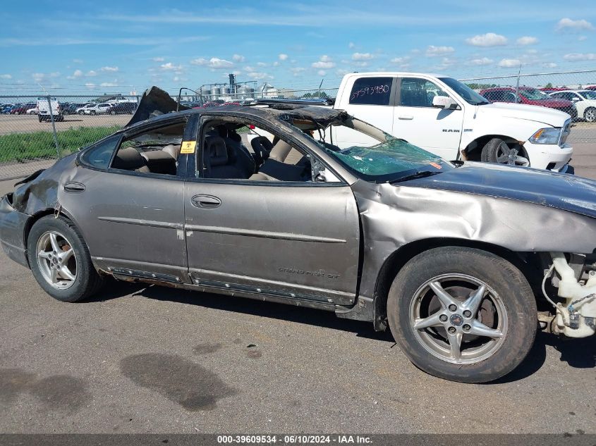 2001 Pontiac Grand Prix Gt VIN: 1G2WP52K61F274422 Lot: 39609534