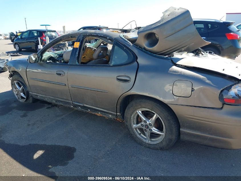 2001 Pontiac Grand Prix Gt VIN: 1G2WP52K61F274422 Lot: 39609534