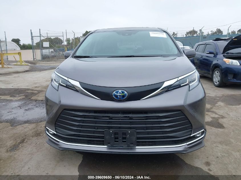 2022 Toyota Sienna Xle VIN: 5TDJRKEC2NS099367 Lot: 39609650