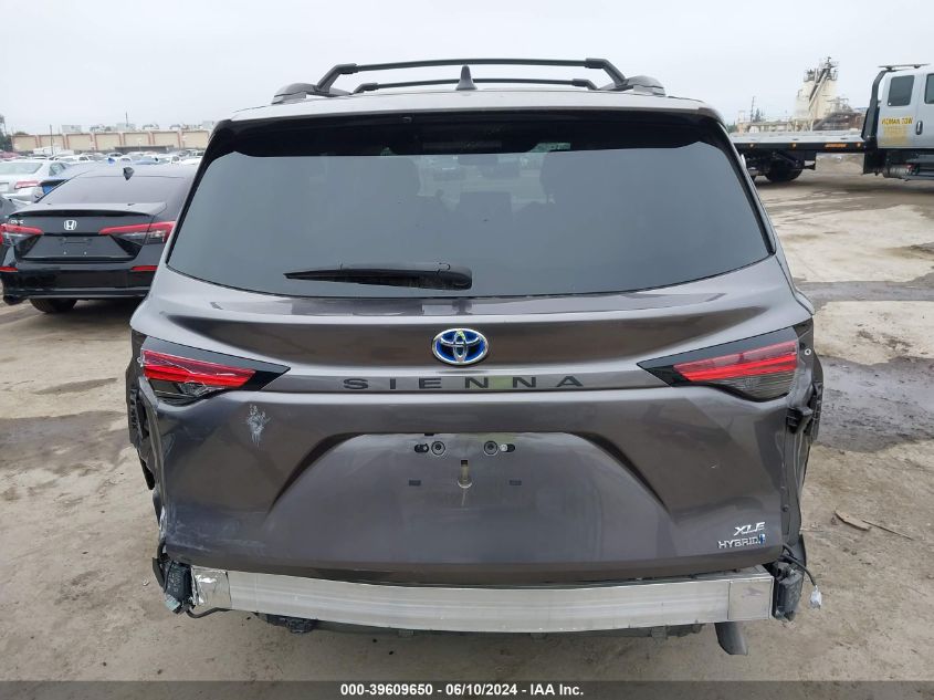 2022 Toyota Sienna Xle VIN: 5TDJRKEC2NS099367 Lot: 39609650