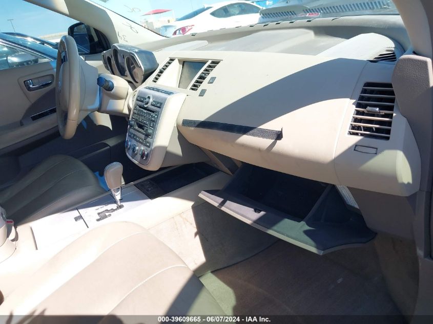 2007 Nissan Murano Se VIN: JN8AZ08W97W630260 Lot: 39609665