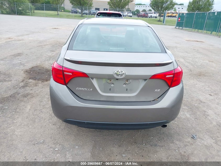 2017 Toyota Corolla Se VIN: 2T1BURHE1HC780593 Lot: 39609667