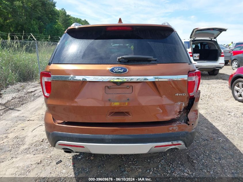 2017 Ford Explorer Xlt VIN: 1FM5K8D87HGD94318 Lot: 39609676