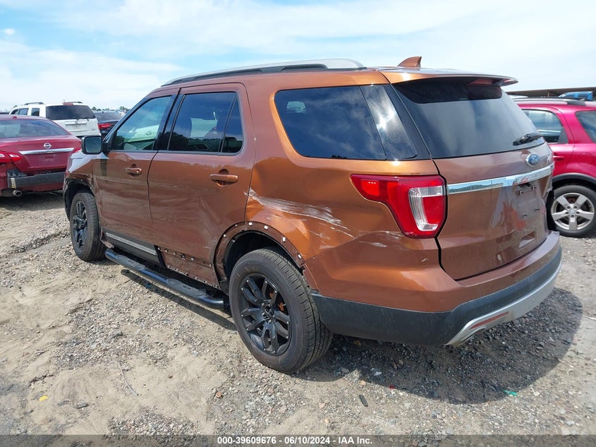 VIN 1FM5K8D87HGD94318 2017 FORD EXPLORER XLT