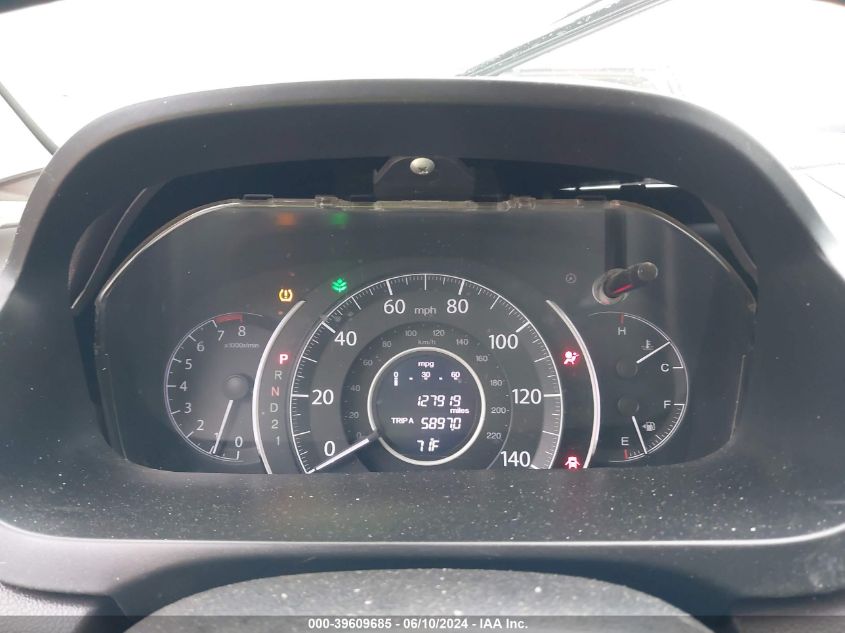 2014 Honda Cr-V Ex-L VIN: 2HKRM3H75EH529369 Lot: 39609685