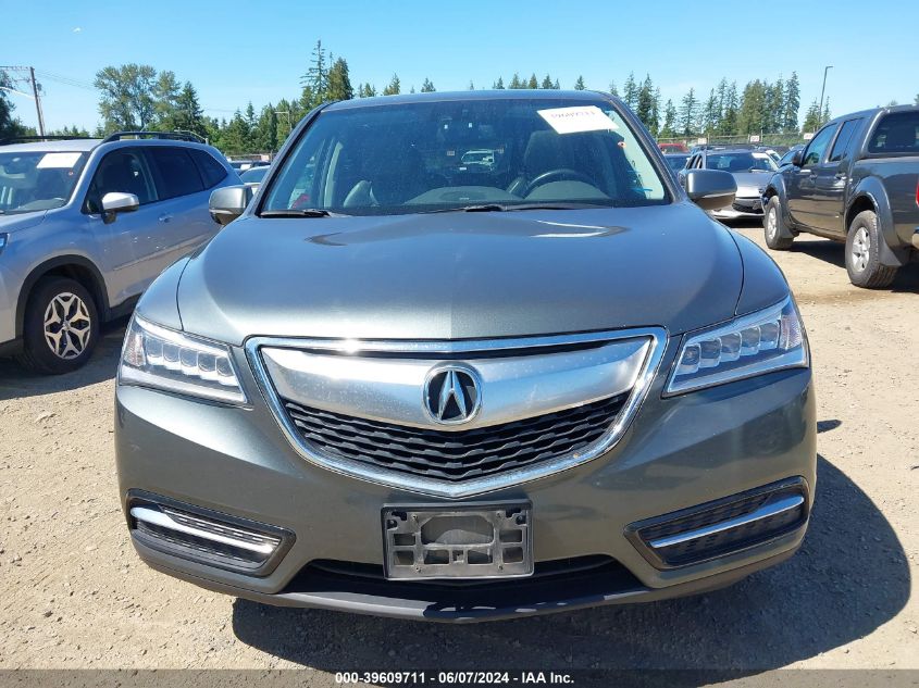 2014 Acura Mdx Technology Pkg W/Entertainment Pkg VIN: 5FRYD4H6XEB034977 Lot: 39609711