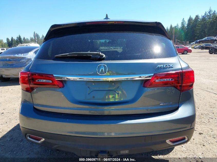 2014 Acura Mdx Technology Pkg W/Entertainment Pkg VIN: 5FRYD4H6XEB034977 Lot: 39609711