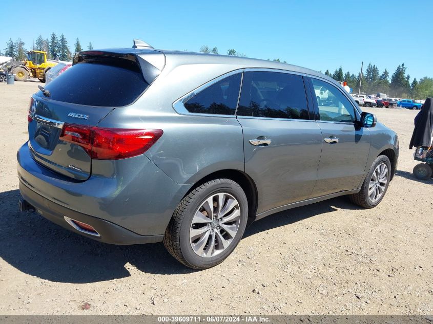 2014 Acura Mdx Technology Pkg W/Entertainment Pkg VIN: 5FRYD4H6XEB034977 Lot: 39609711