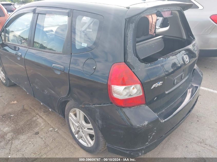 2008 Honda Fit Sport VIN: JHMGD38608S016422 Lot: 39609767