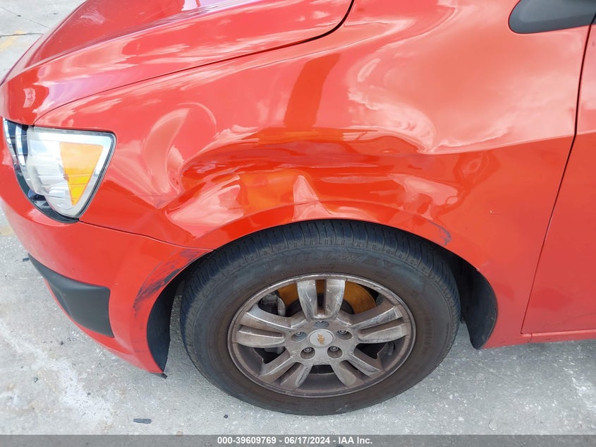 2012 Chevrolet Sonic 2Lt VIN: 1G1JC6SH5C4104734 Lot: 39609769