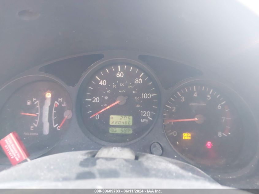 2003 Subaru Forester X VIN: JF1SG63653H767748 Lot: 39609783