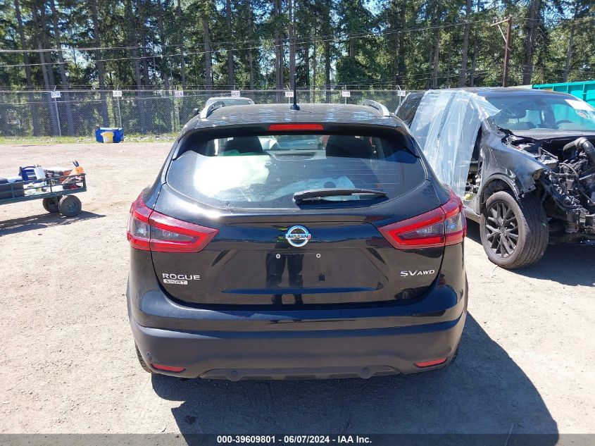2022 Nissan Rogue Sport Sv Awd Xtronic Cvt VIN: JN1BJ1BW2NW485634 Lot: 39609801