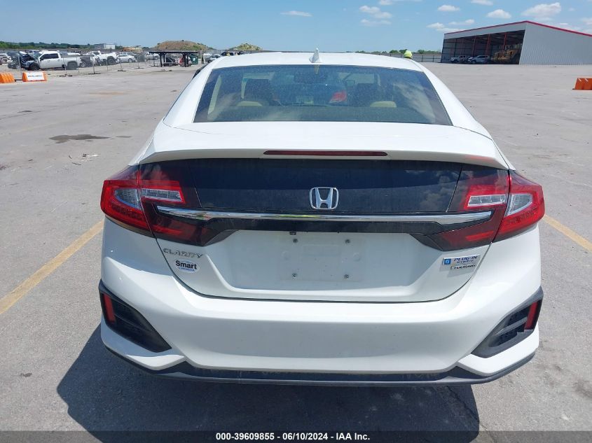 2018 Honda Clarity Plug-In Hybrid Touring VIN: JHMZC5F3XJC020333 Lot: 39609855