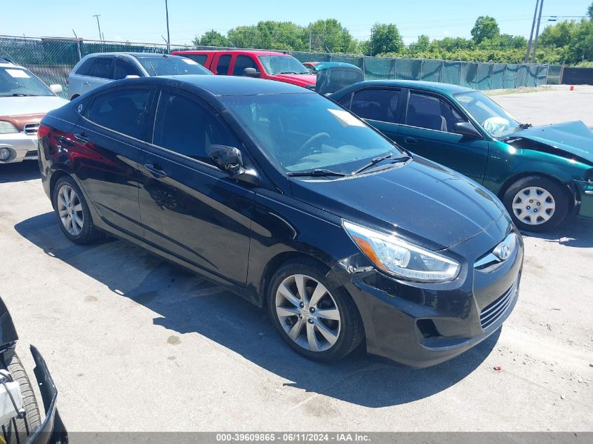 2014 Hyundai Accent Gls VIN: KMHCU4AE1EU608656 Lot: 39609865