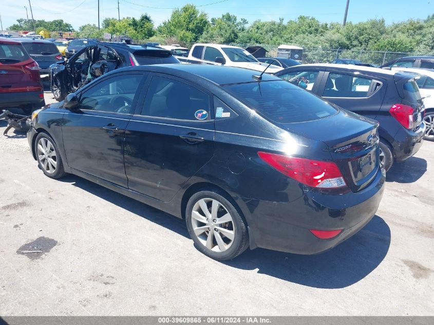 2014 Hyundai Accent Gls VIN: KMHCU4AE1EU608656 Lot: 39609865