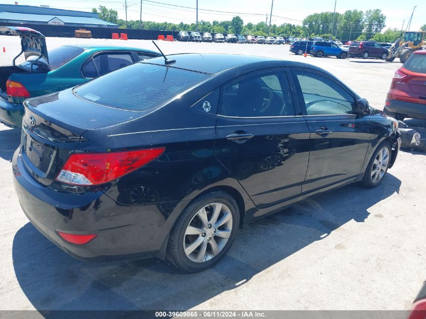 2014 Hyundai Accent Gls VIN: KMHCU4AE1EU608656 Lot: 39609865