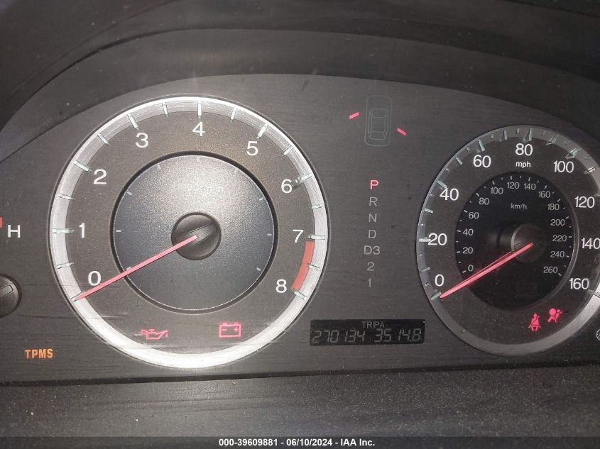 2009 Honda Accord 2.4 Ex VIN: 1HGCP26779A180871 Lot: 39609881