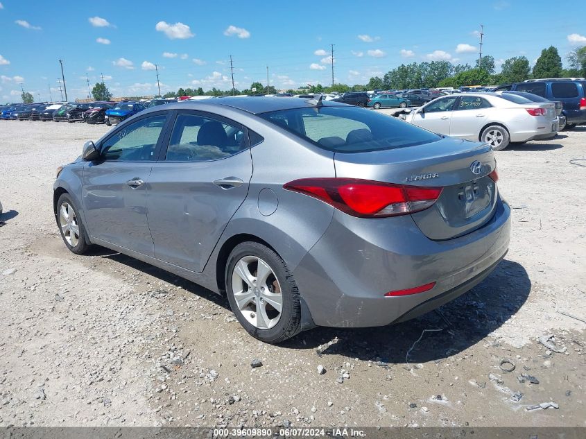 2016 Hyundai Elantra Value Edition VIN: KMHDH4AE6GU492706 Lot: 39609890