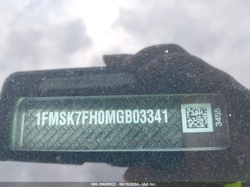 VIN 1FMSK7FH0MGB03341 2021 FORD EXPLORER LIMITED