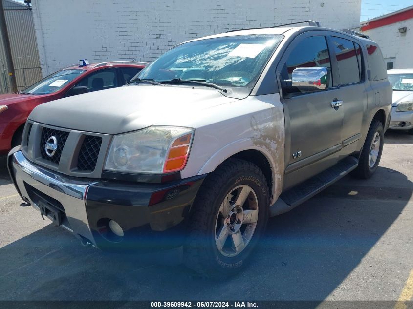 2006 Nissan Armada Se VIN: 5N1AA08B06N719814 Lot: 39609942