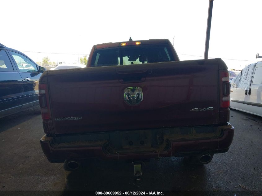 2021 Ram 1500 Laramie 4X4 5'7 Box VIN: 1C6SRFJM0MN700054 Lot: 39609952