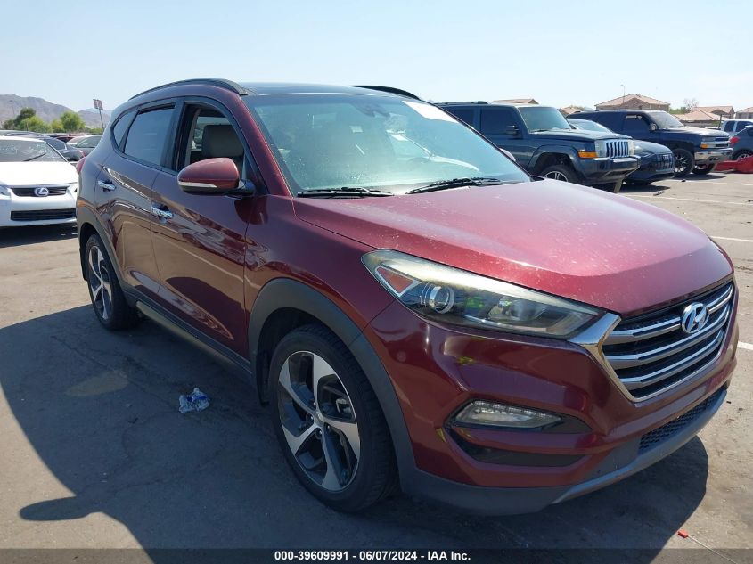 2016 Hyundai Tucson Limited VIN: KM8J33A21GU150808 Lot: 39609991