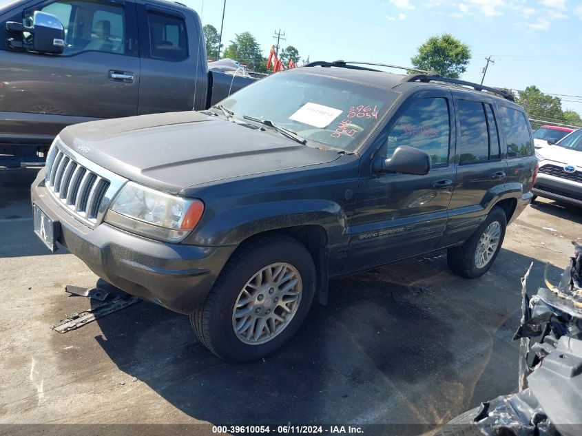 2004 Jeep Grand Cherokee Limited VIN: 1J8GW58N24C372284 Lot: 39610054