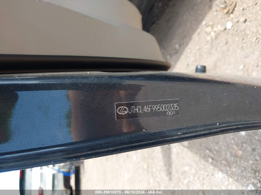 2009 Lexus Ls 460 VIN: JTHCL46F995002335 Lot: 39610075