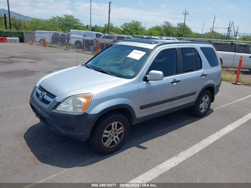 2002 Honda Cr-V Ex VIN: JHLRD78822C005042 Lot: 39610077