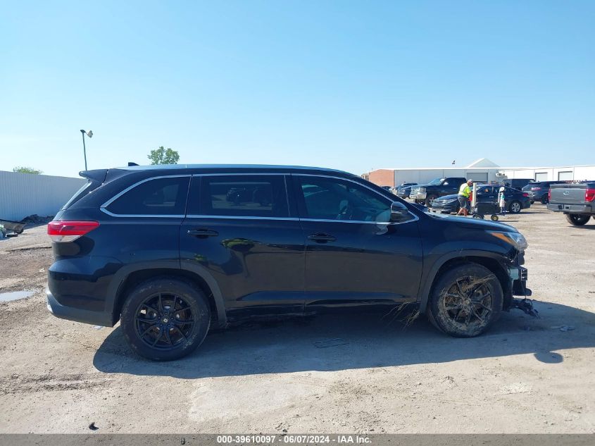 2019 Toyota Highlander Limited VIN: 5TDYZRFH9KS312313 Lot: 39610097