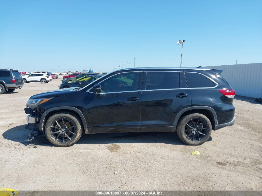 2019 Toyota Highlander Limited VIN: 5TDYZRFH9KS312313 Lot: 39610097