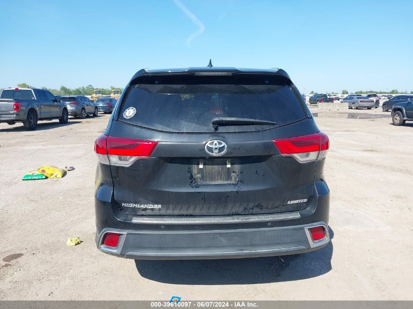 2019 Toyota Highlander Limited VIN: 5TDYZRFH9KS312313 Lot: 39610097