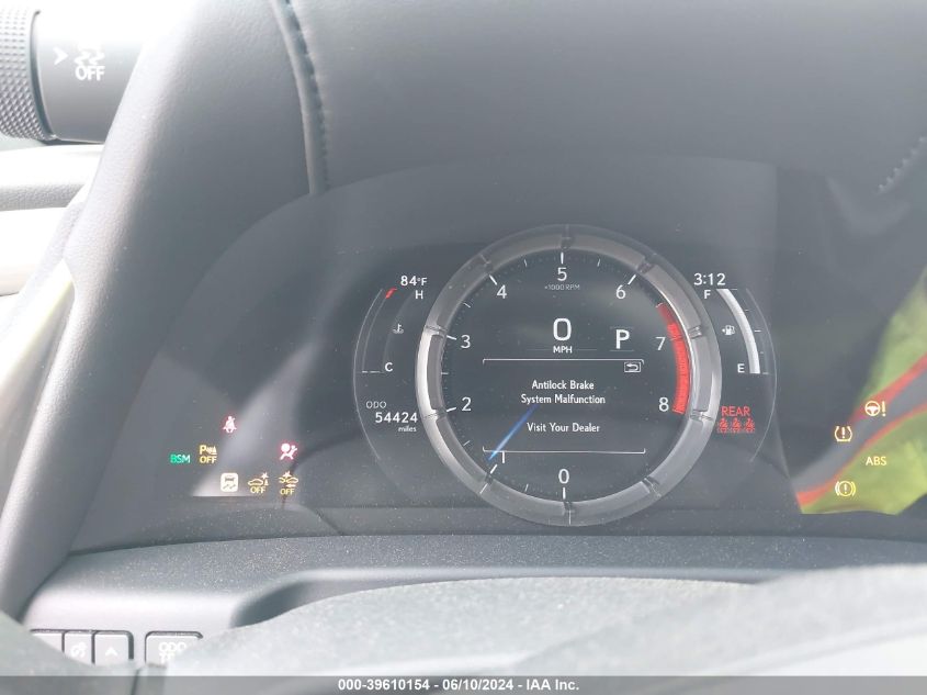 2019 Lexus Es 350 F Sport VIN: 58ABZ1B12KU003265 Lot: 39610154