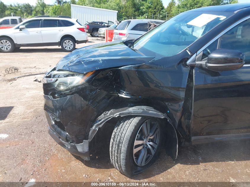 2016 Honda Pilot Ex-L VIN: 5FNYF6H6XGB011581 Lot: 39610159