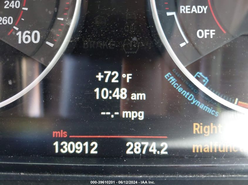 2012 BMW 328I VIN: WBA3A5C54CF340636 Lot: 39610201