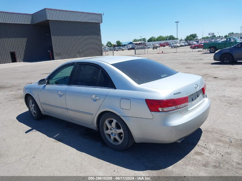 2007 Hyundai Sonata Limited/Se V6 VIN: 5NPEU46F47H187916 Lot: 39610208