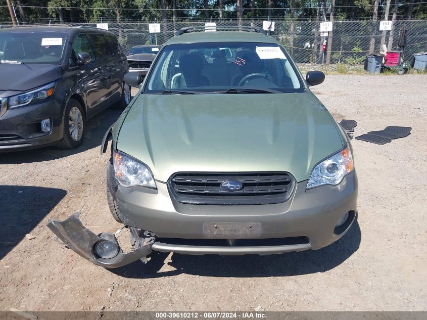 2006 Subaru Outback 2.5I VIN: 4S4BP61C967333857 Lot: 39610212