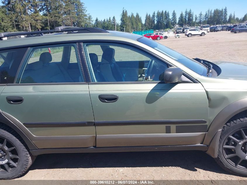 2006 Subaru Outback 2.5I VIN: 4S4BP61C967333857 Lot: 39610212