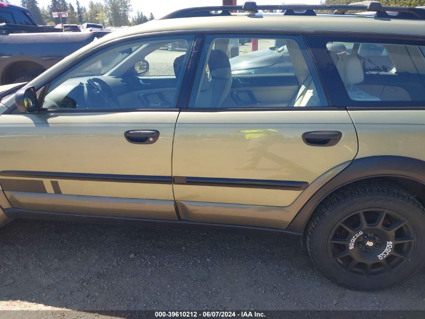 2006 Subaru Outback 2.5I VIN: 4S4BP61C967333857 Lot: 39610212