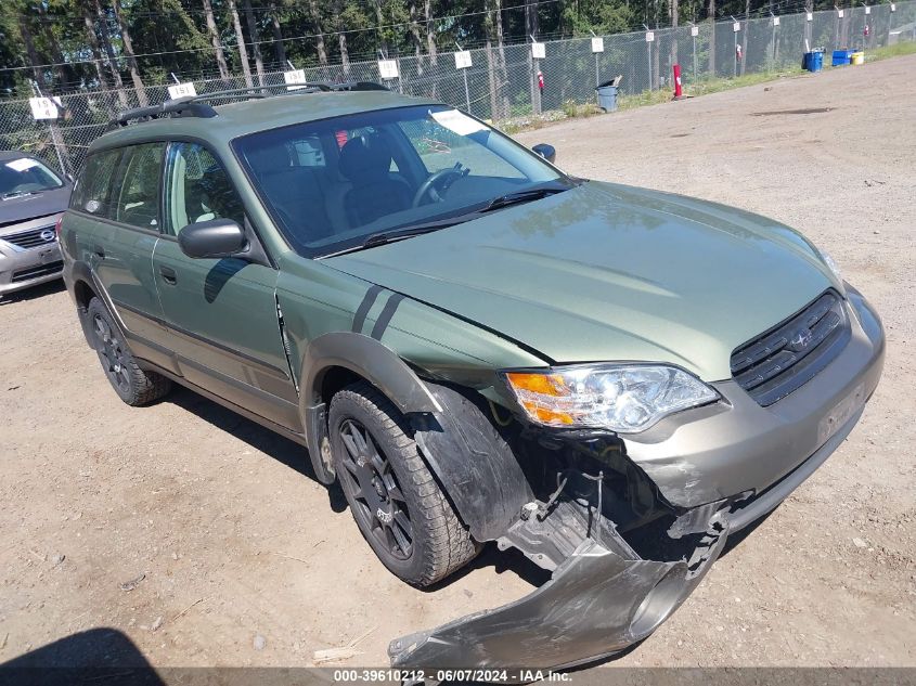 2006 Subaru Outback 2.5I VIN: 4S4BP61C967333857 Lot: 39610212