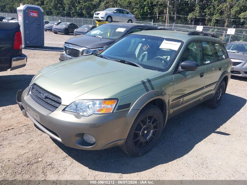 2006 Subaru Outback 2.5I VIN: 4S4BP61C967333857 Lot: 39610212