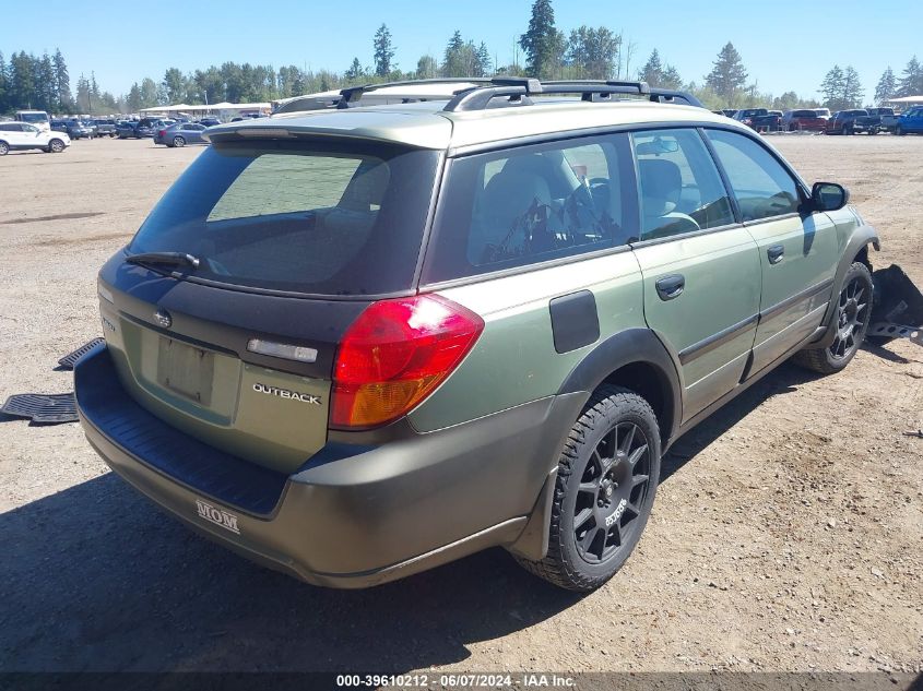 2006 Subaru Outback 2.5I VIN: 4S4BP61C967333857 Lot: 39610212