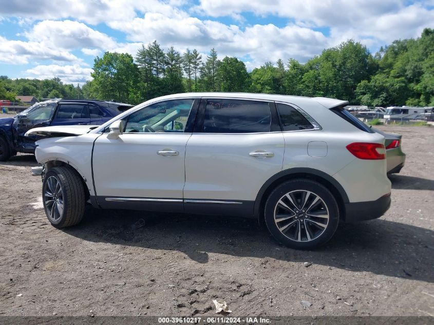 2016 Lincoln Mkx Reserve VIN: 2LMTJ8LP0GBL21000 Lot: 39610217