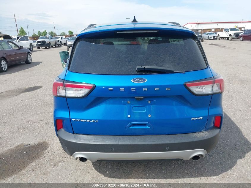 2021 Ford Escape Titanium VIN: 1FMCU9J91MUA70815 Lot: 39610220