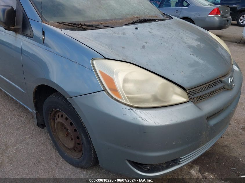 2005 Toyota Sienna Ce VIN: 5TDZA23C95S284450 Lot: 39610228