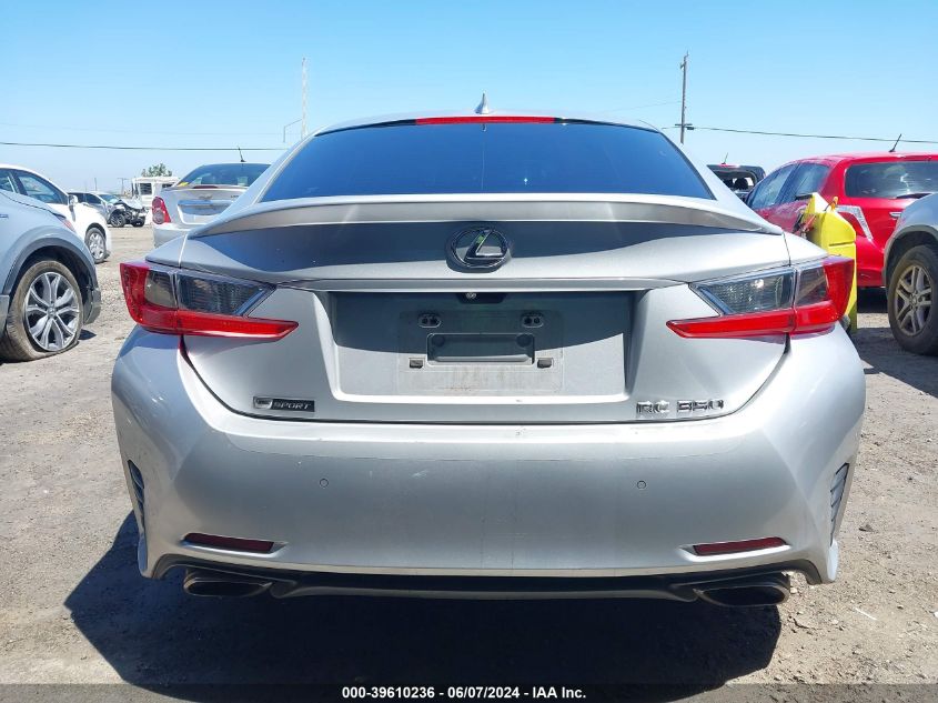 2015 Lexus Rc 350 VIN: JTHHE5BC6F5010647 Lot: 39610236