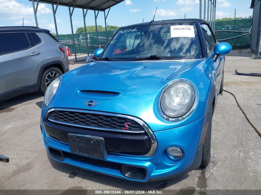 2017 Mini Convertible Cooper S VIN: WMWWG9C37H3C82292 Lot: 39610246